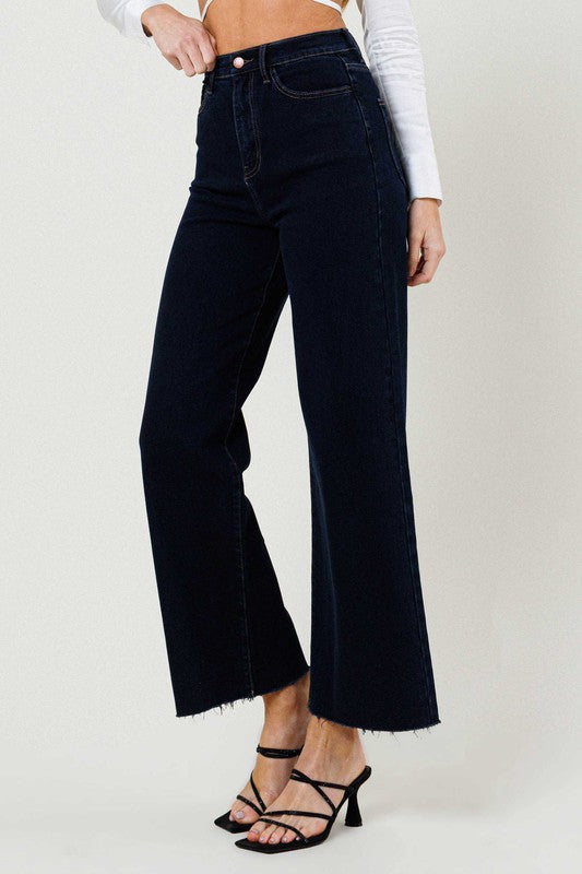 HIGH WAISTED WIDE LEG JEANS