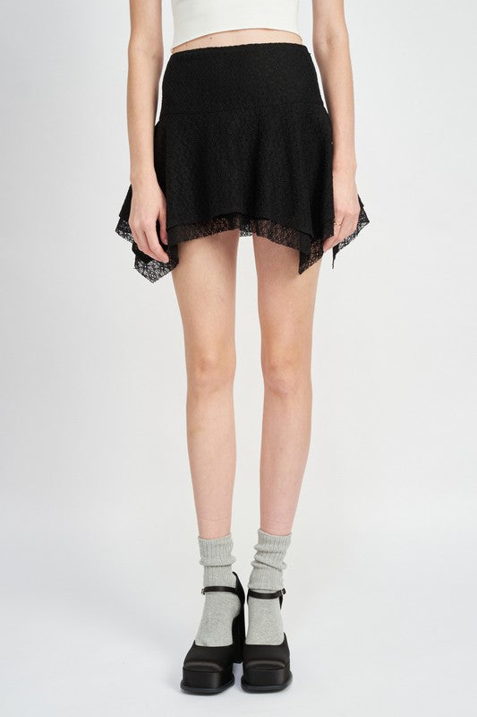 SHARK TOOTH MINI SKIRT