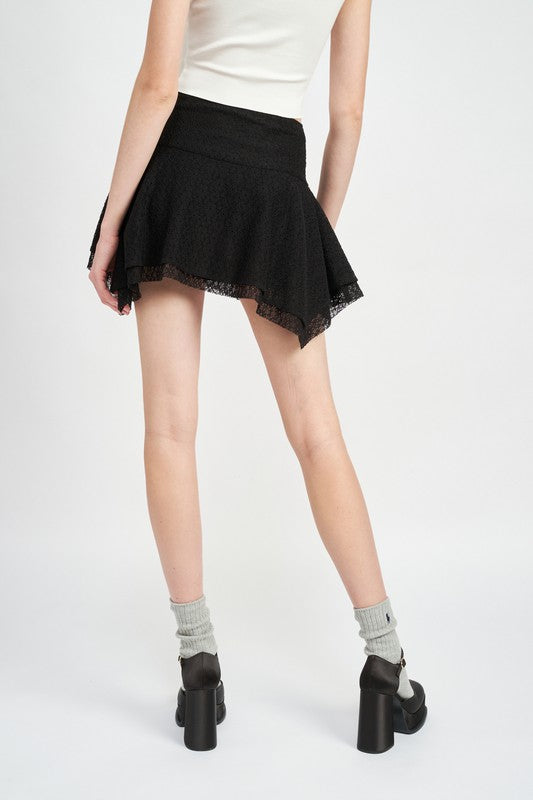 SHARK TOOTH MINI SKIRT