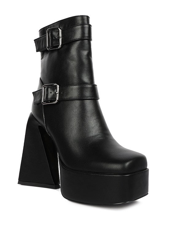 Hot Cocoa High Platform Heel Ankle Boot