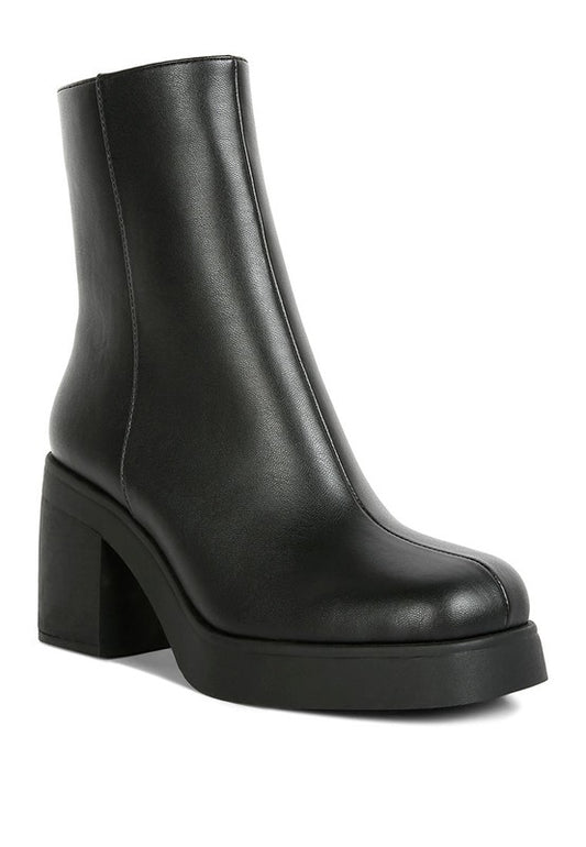 Sins Collar High Ankle Platform Boots